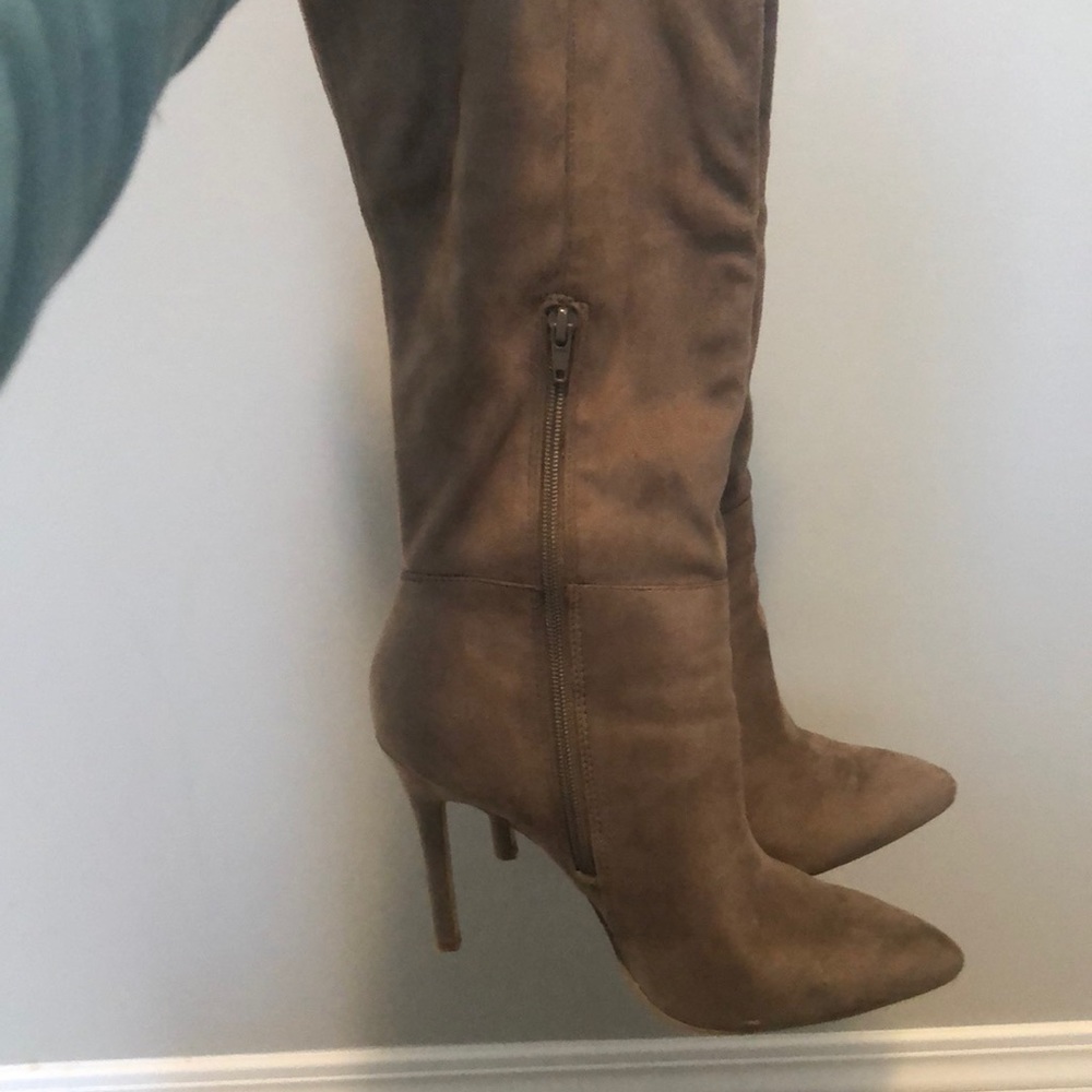 Suede Heel Boots